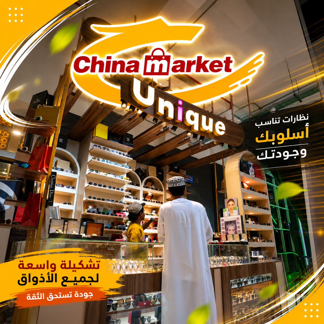 منتجات متنوعة في السوق الصيني